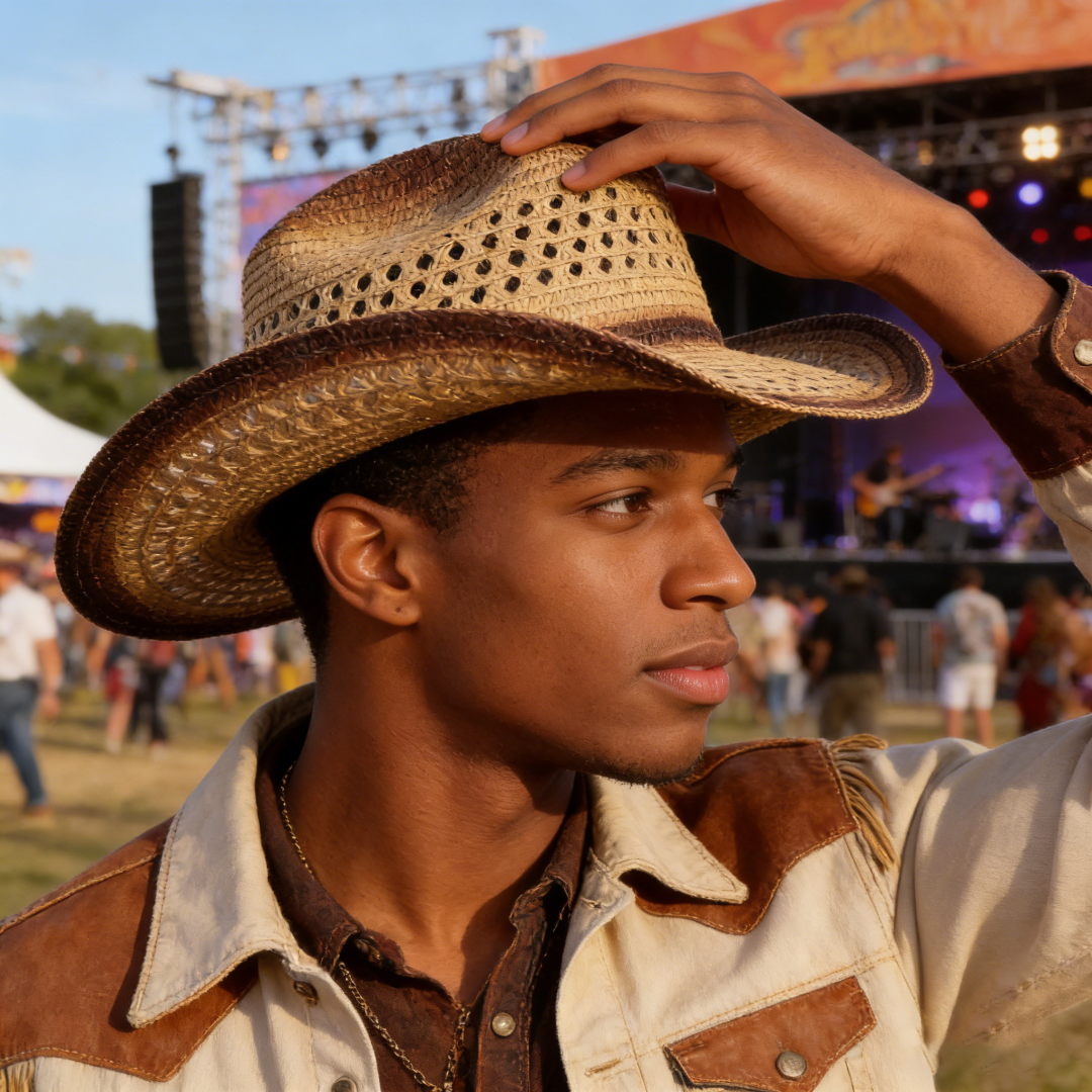 1PC Straw Western Cowboy Hat H - Cowboy Hat Straw 评论和价格
