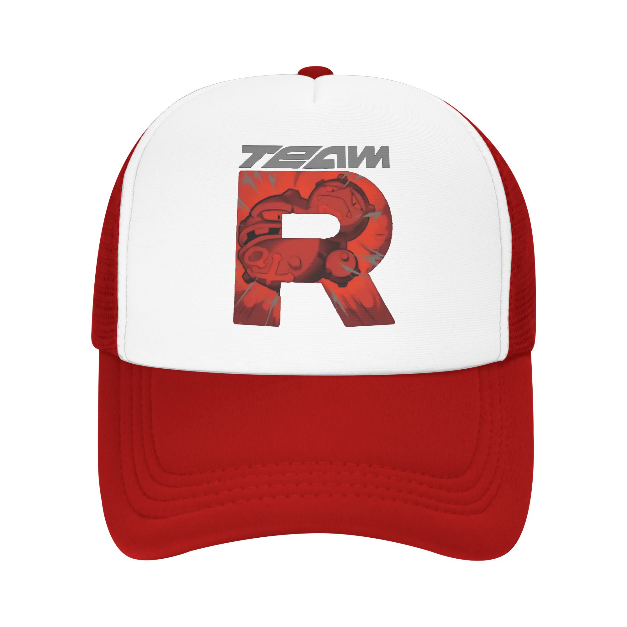 team rocket logo letter R POKE - Trucker Cap Mesh 评论和价格