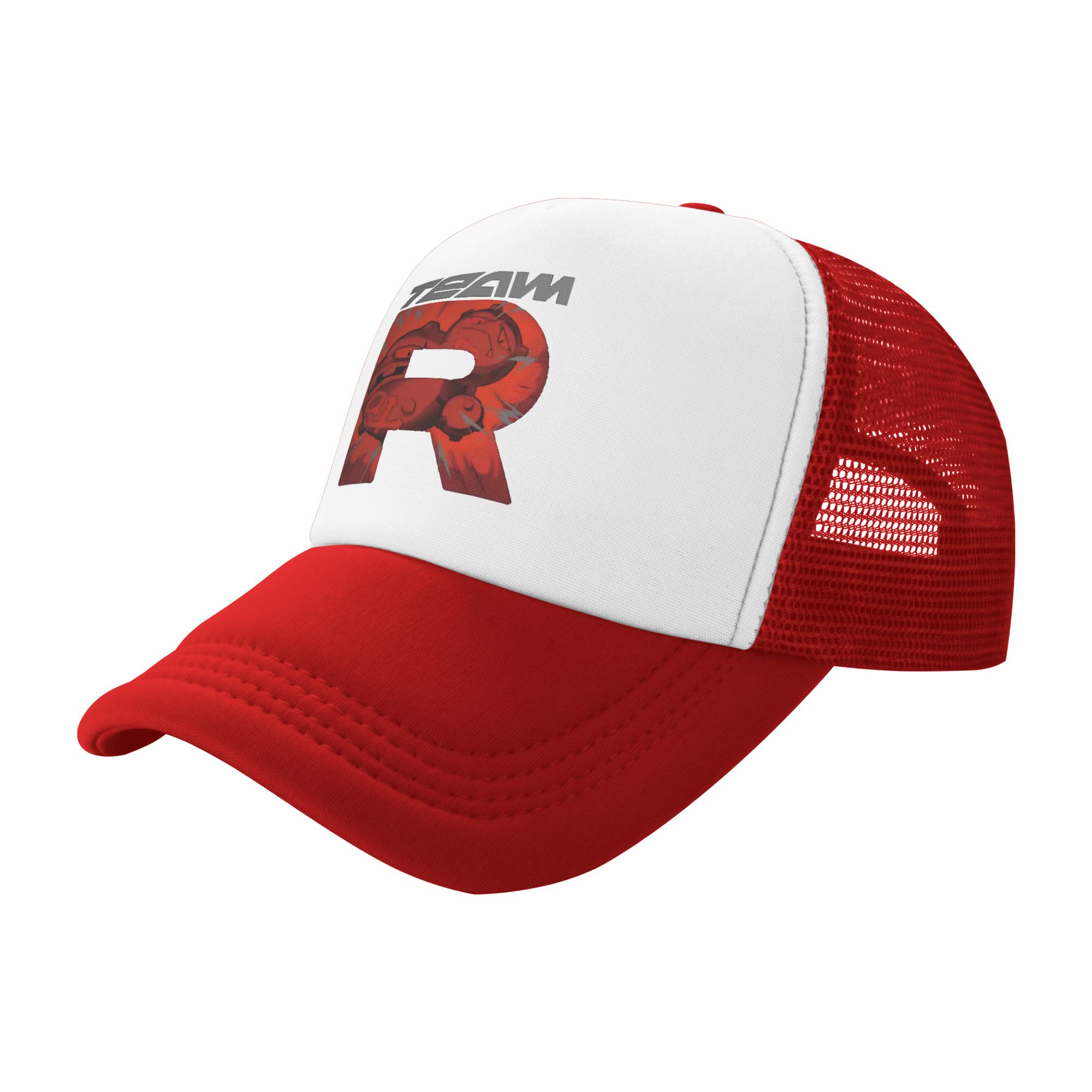 team rocket logo letter R POKE - Trucker Cap Mesh 评论和价格