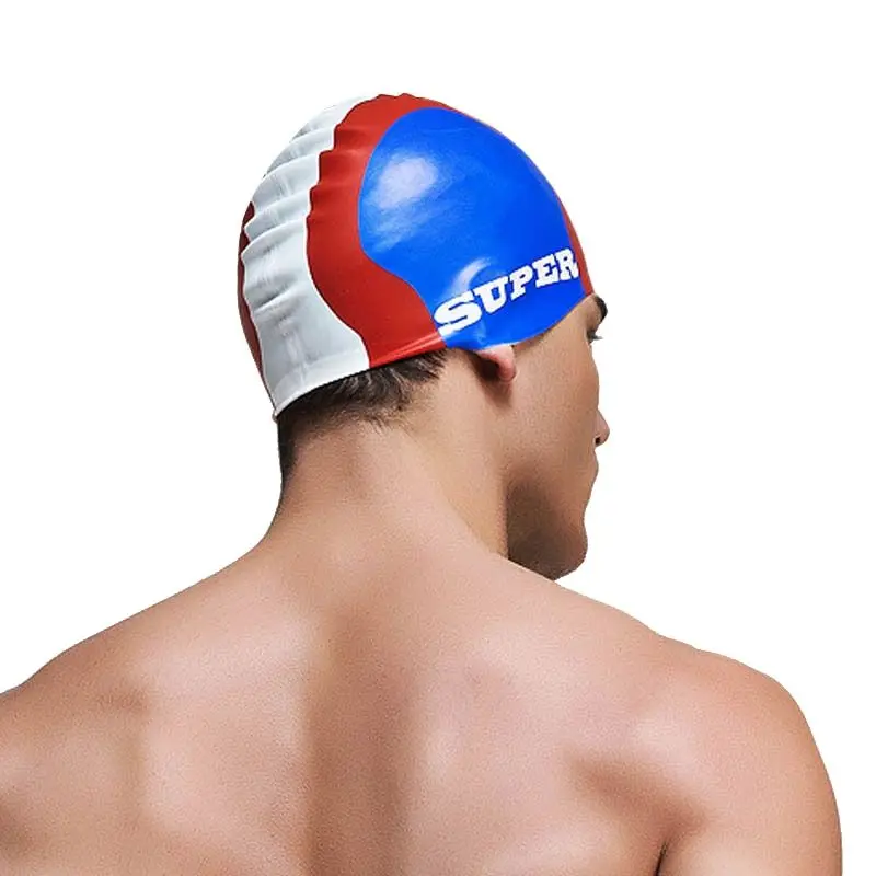 Summer water man swimming caps - Swim Hat Silicone 评论和价格