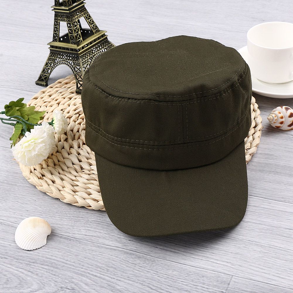 New Men Vintage Army Denim Bas - Snapback Hat Flat 评论和价格