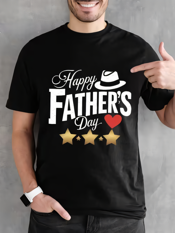 Happy Father's Day Men's Black - Dad Hat Cotton 评论和价格