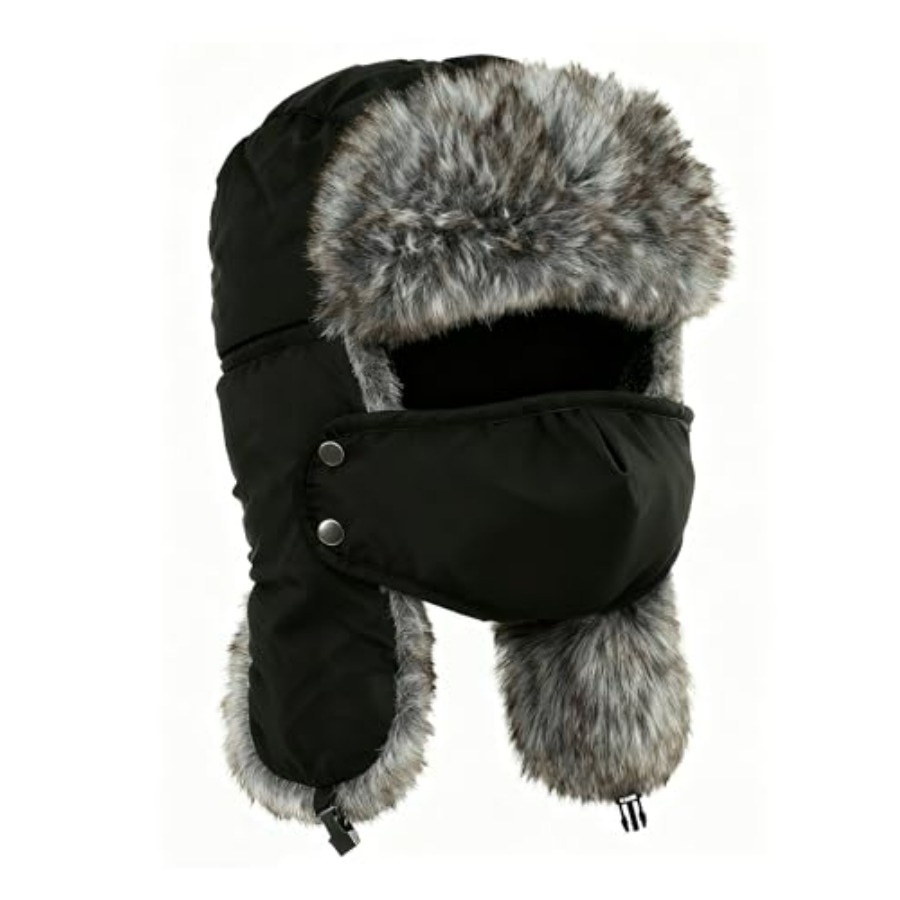Buauty Fur Trapper Hat for Men - Trapper Hat Ear Flap 评论和价格