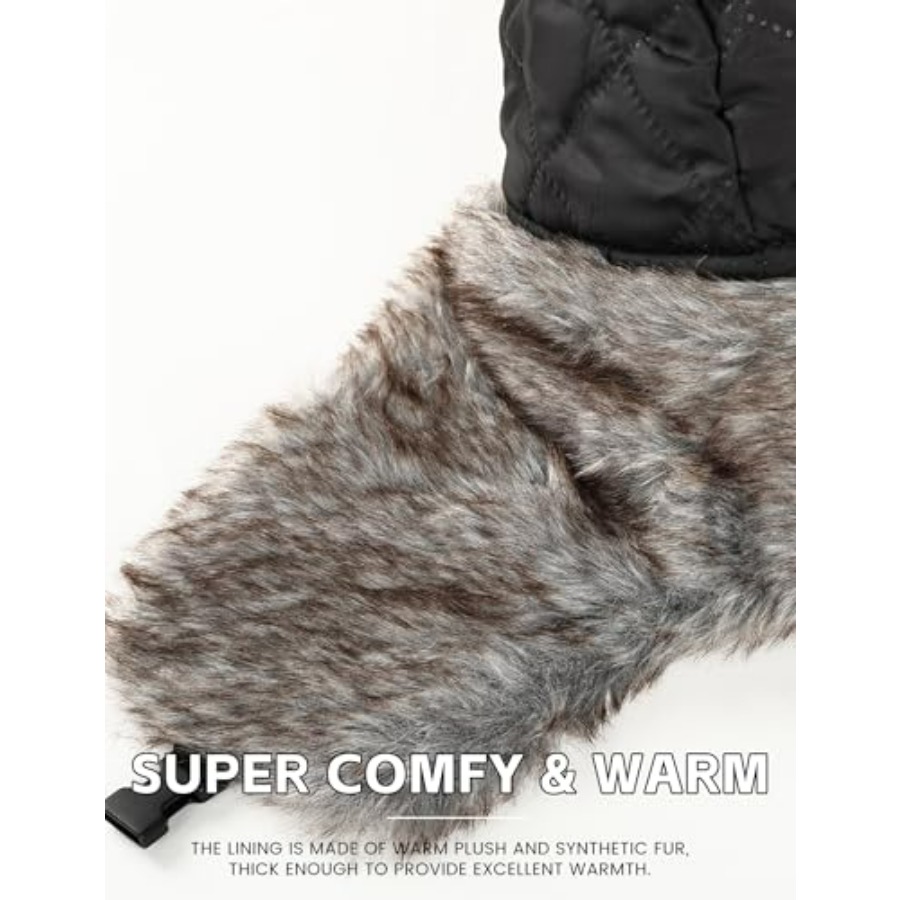 Buauty Fur Trapper Hat for Men - Trapper Hat Ear Flap 评论和价格