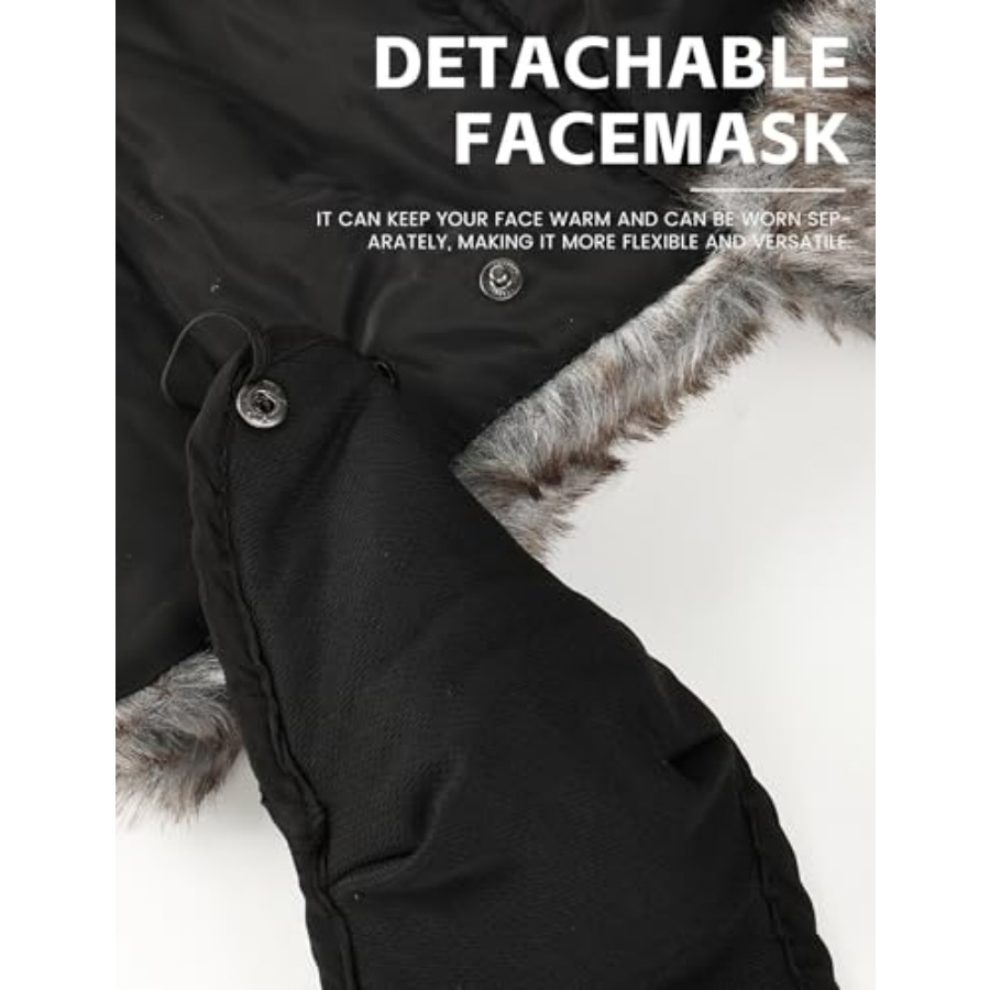 Buauty Fur Trapper Hat for Men - Trapper Hat Ear Flap 评论和价格