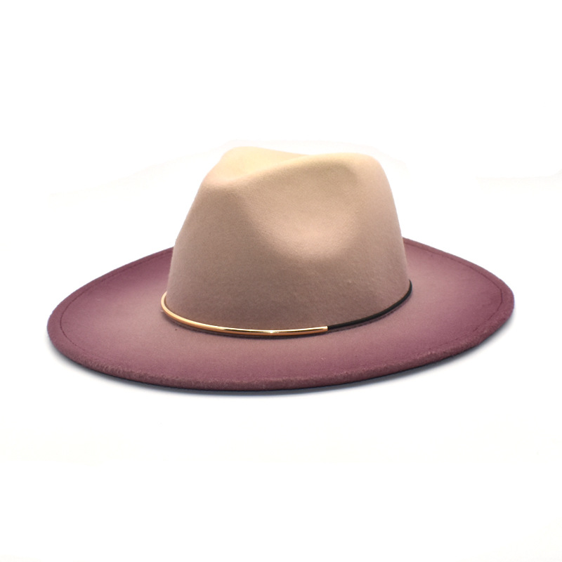 Gradient Large Brim Wool Vinta - Fedora Hat Wool 评论和价格