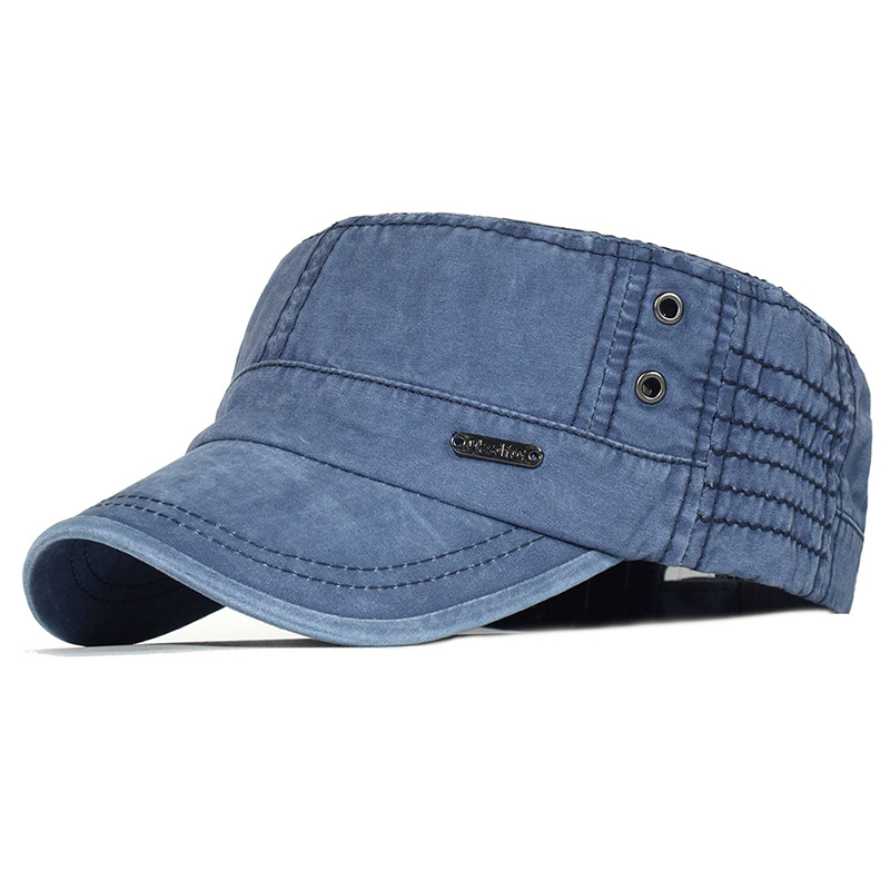 Unisex Four Seasons Washed Cot - Snapback Hat Flat 评论和价格