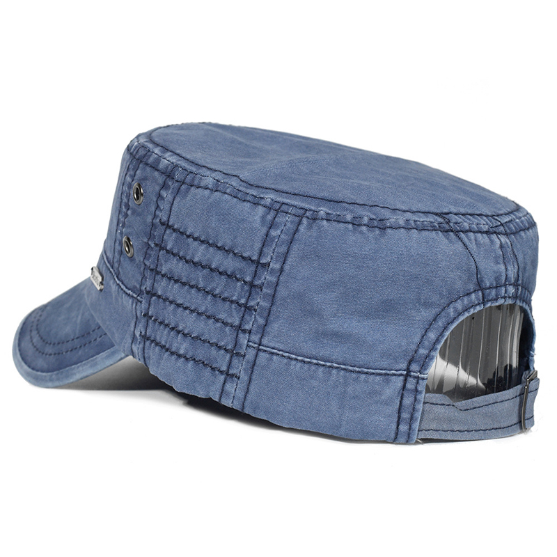 Unisex Four Seasons Washed Cot - Snapback Hat Flat 评论和价格