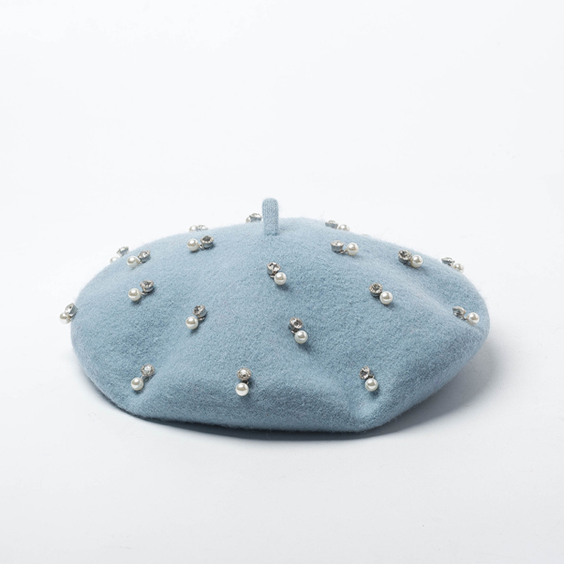 Trendy Winter Wool Beret Pearl - Beret French Wool 评论和价格