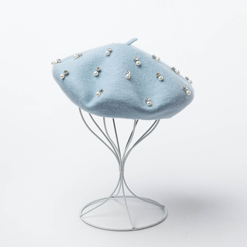 Trendy Winter Wool Beret Pearl - Beret French Wool 评论和价格