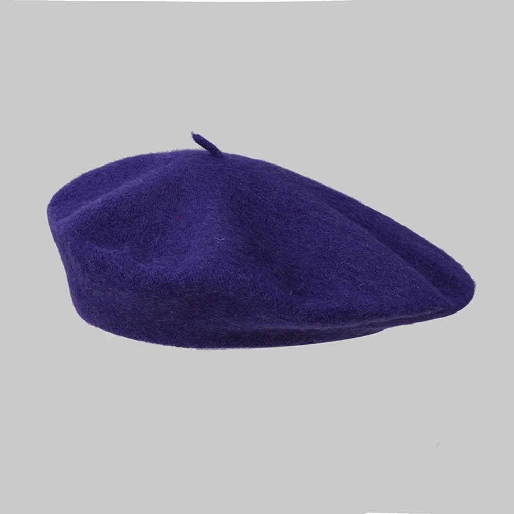 Solid Color Elegant Lady All M - Beret French Wool 评论和价格
