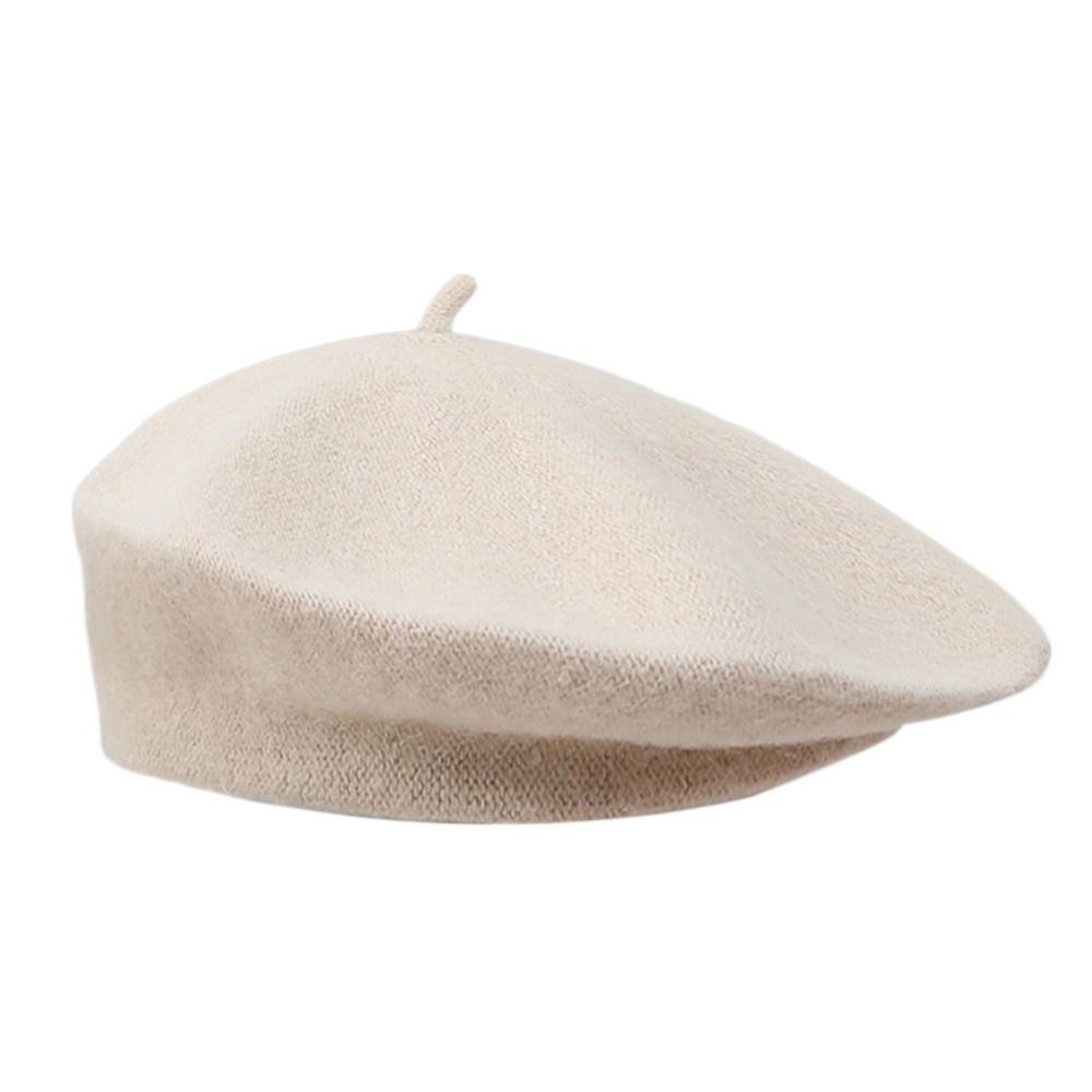 Solid Color Elegant Lady All M - Beret French Wool 评论和价格