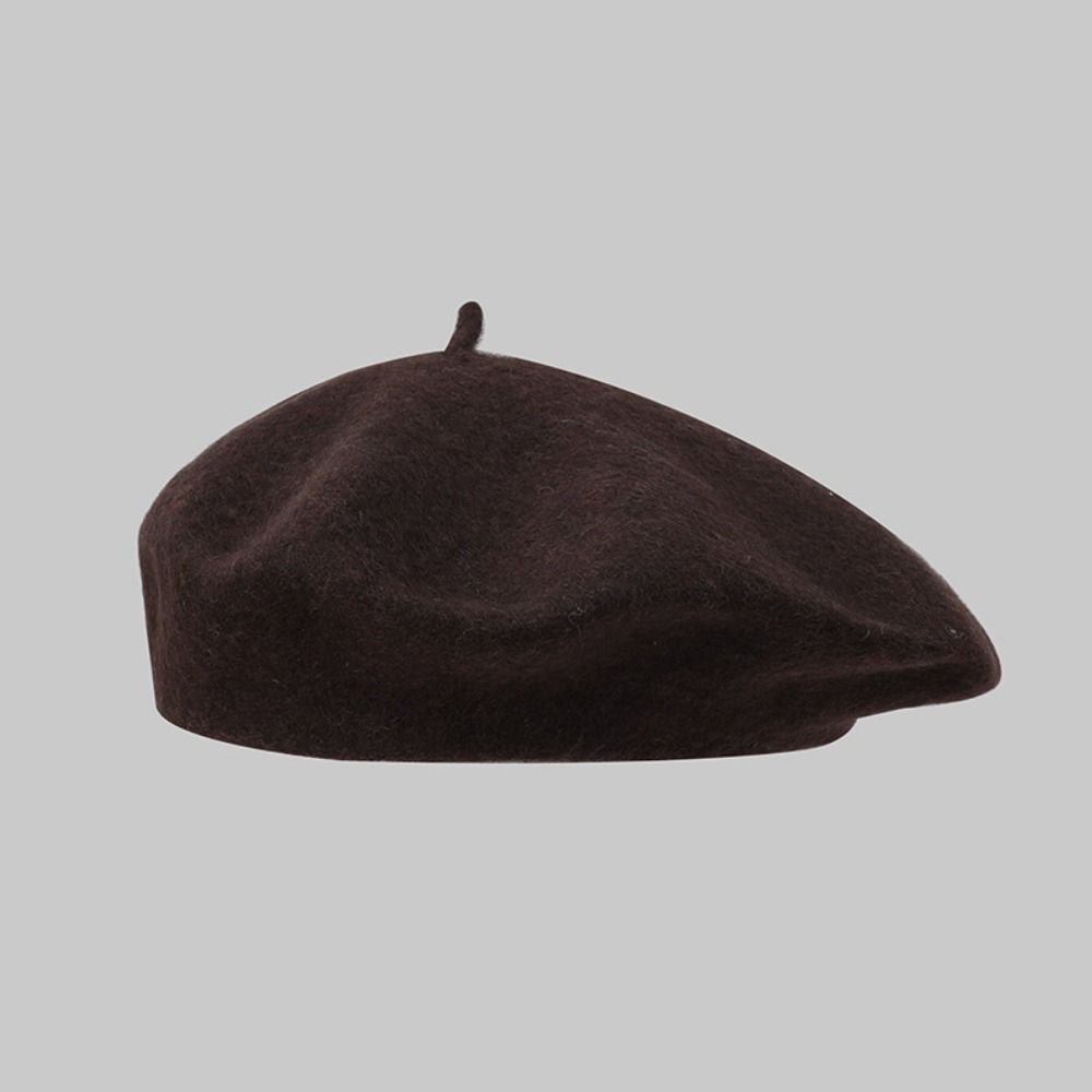 Solid Color Elegant Lady All M - Beret French Wool 评论和价格