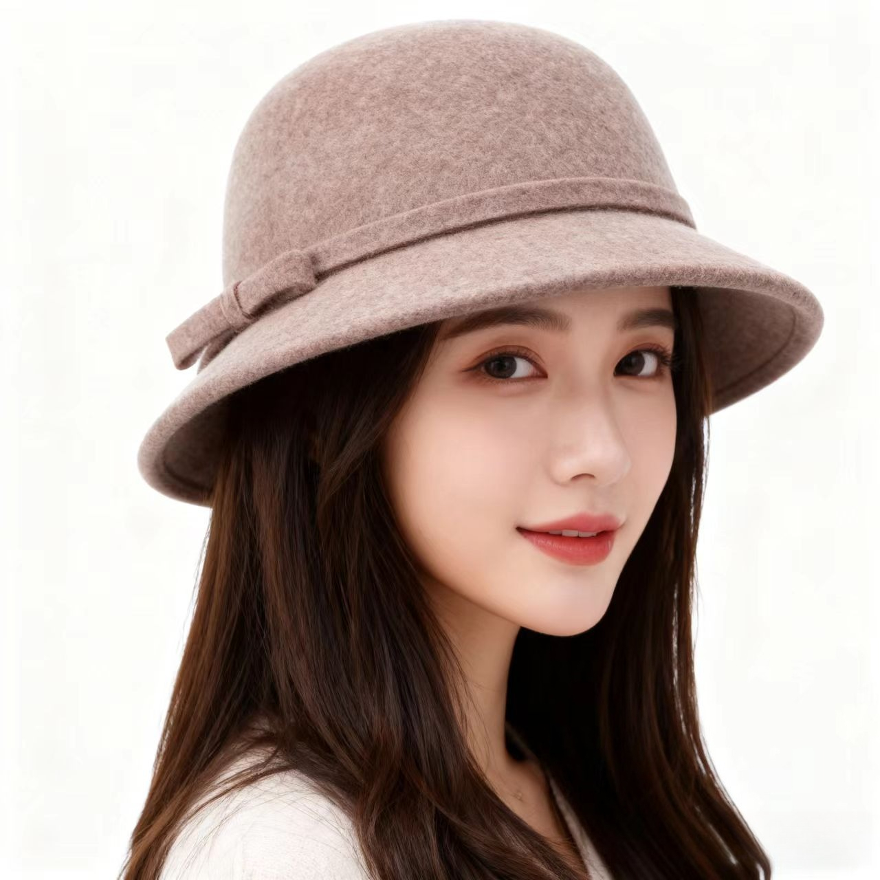 100% Real Wool Women Hats Autu - Fedora Hat Wool 评论和价格