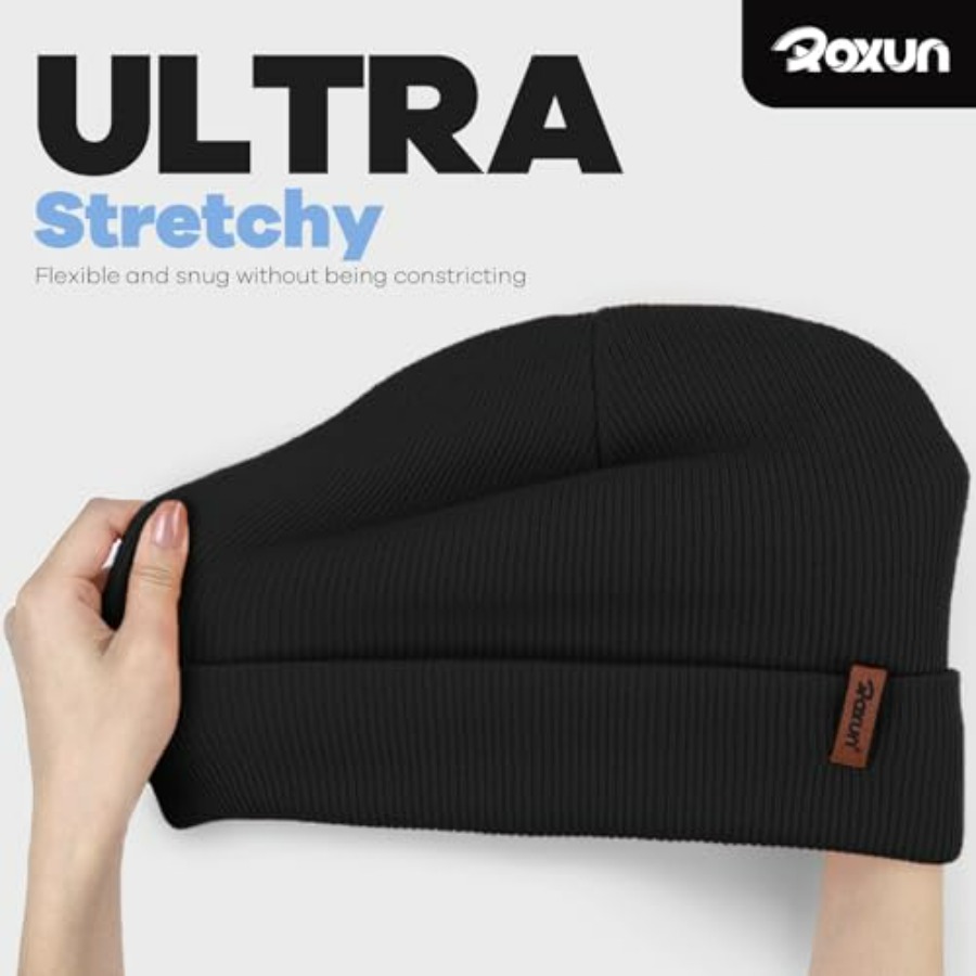 ROXUN Beanie for Men/Women Win - Beanie Cuffed Knit 评论和价格