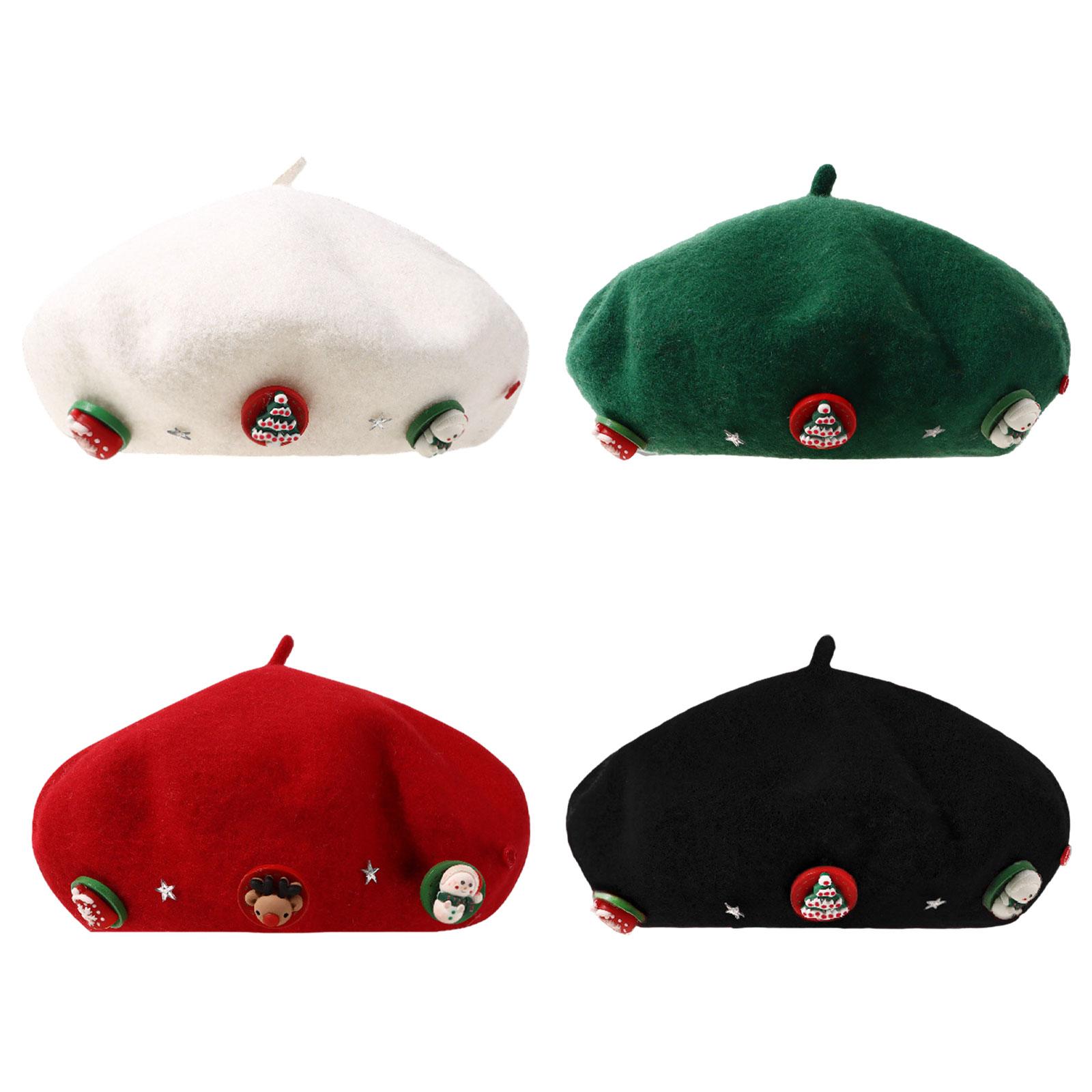 Christmas Beret Hat Women with - Beret French Wool 评论和价格