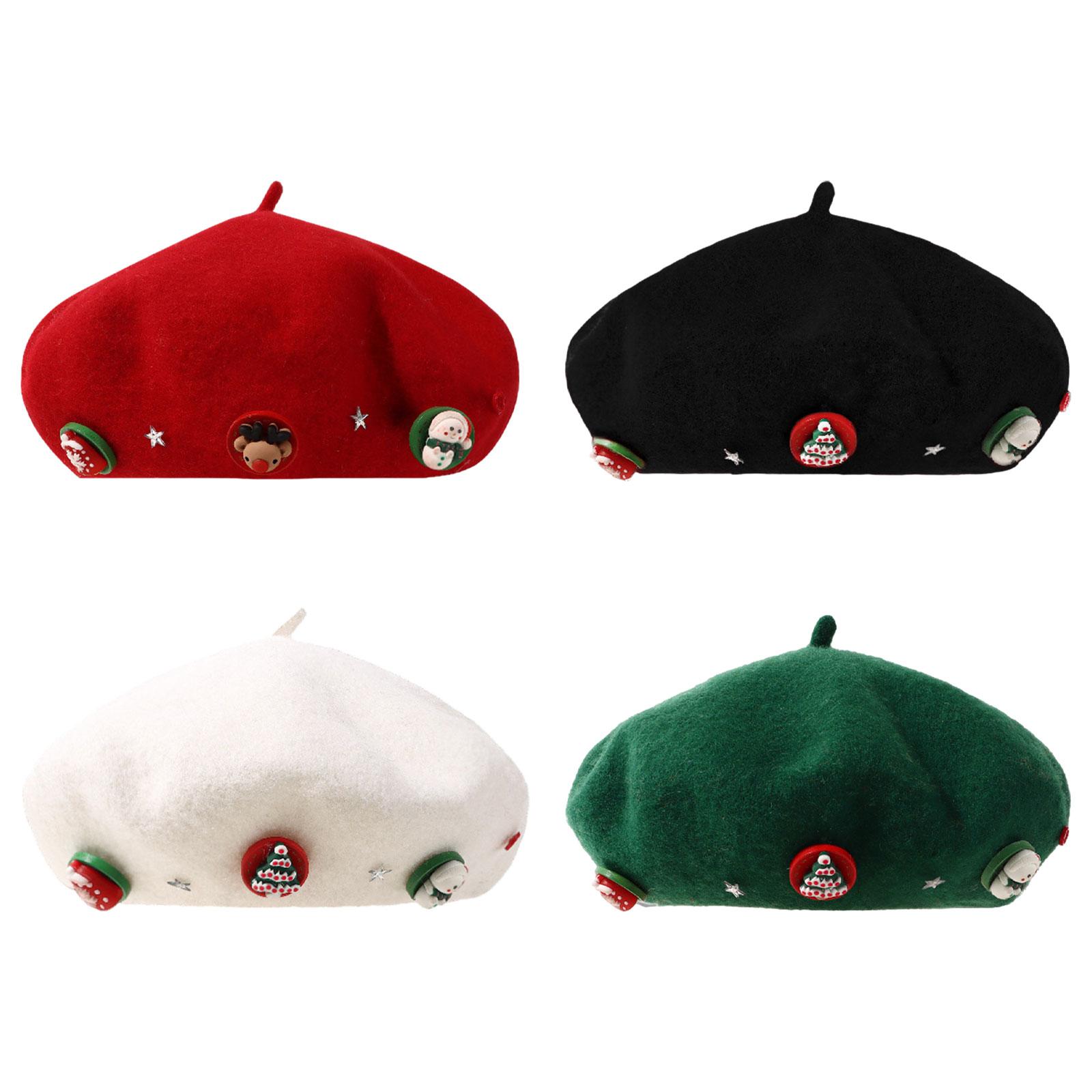 Christmas Beret Hat Women with - Beret French Wool 评论和价格