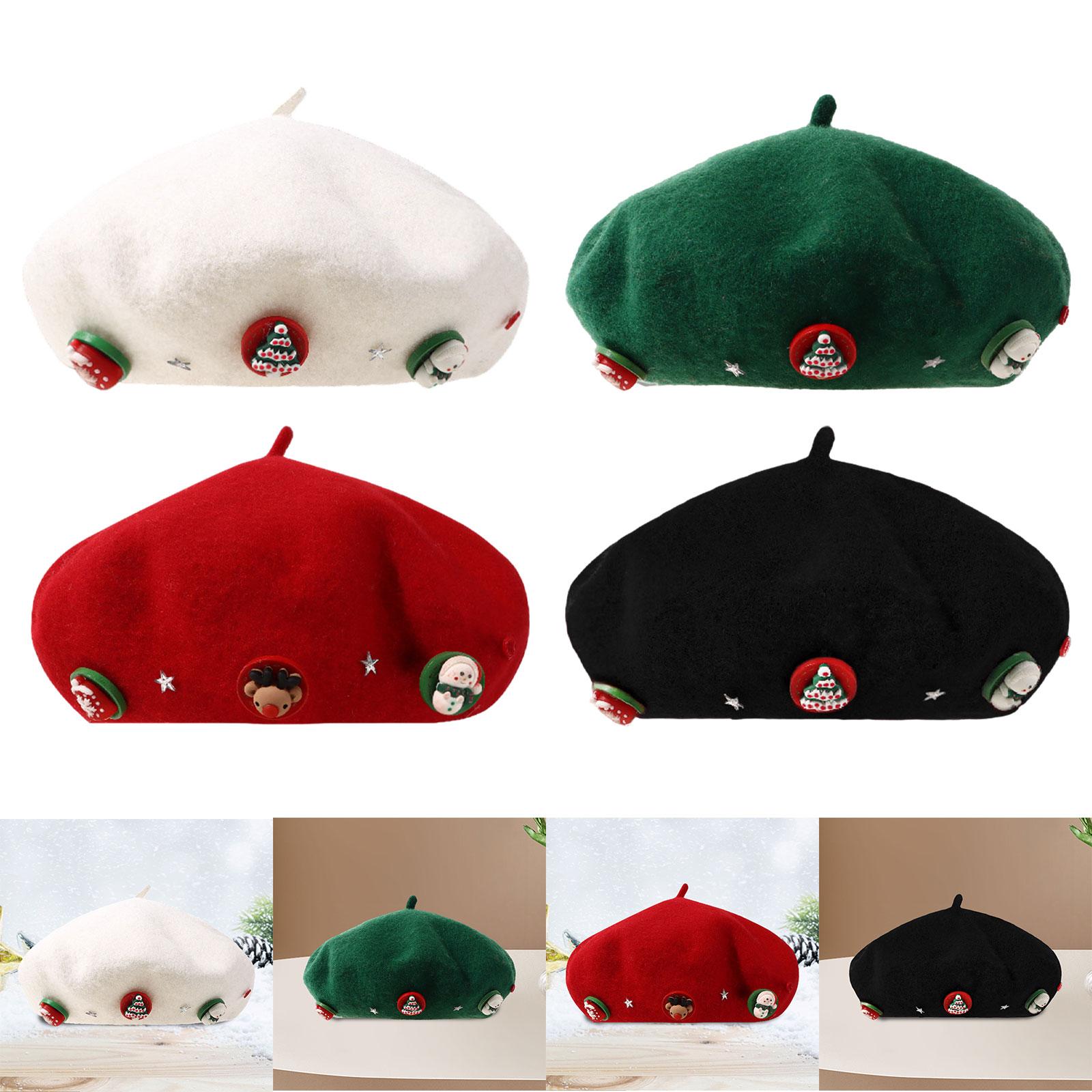 Christmas Beret Hat Women with - Beret French Wool 评论和价格