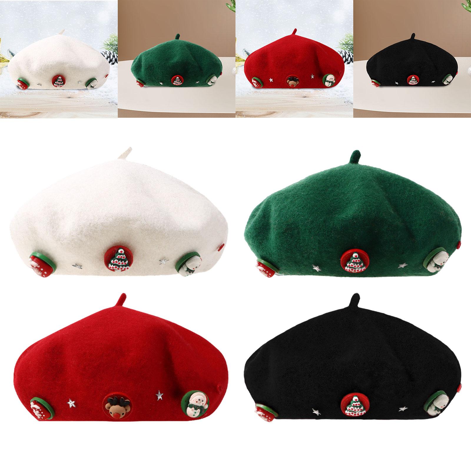 Christmas Beret Hat Women with - Beret French Wool 评论和价格