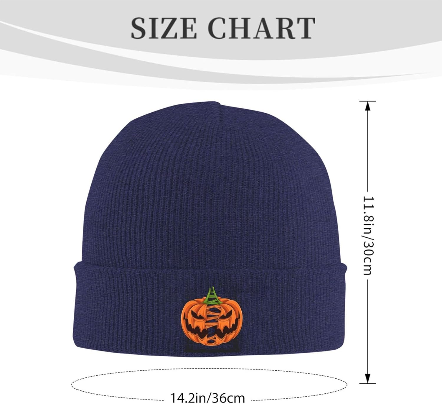 Scary Halloween Pumpkins with  - Beanie Cuffed Knit 评论和价格