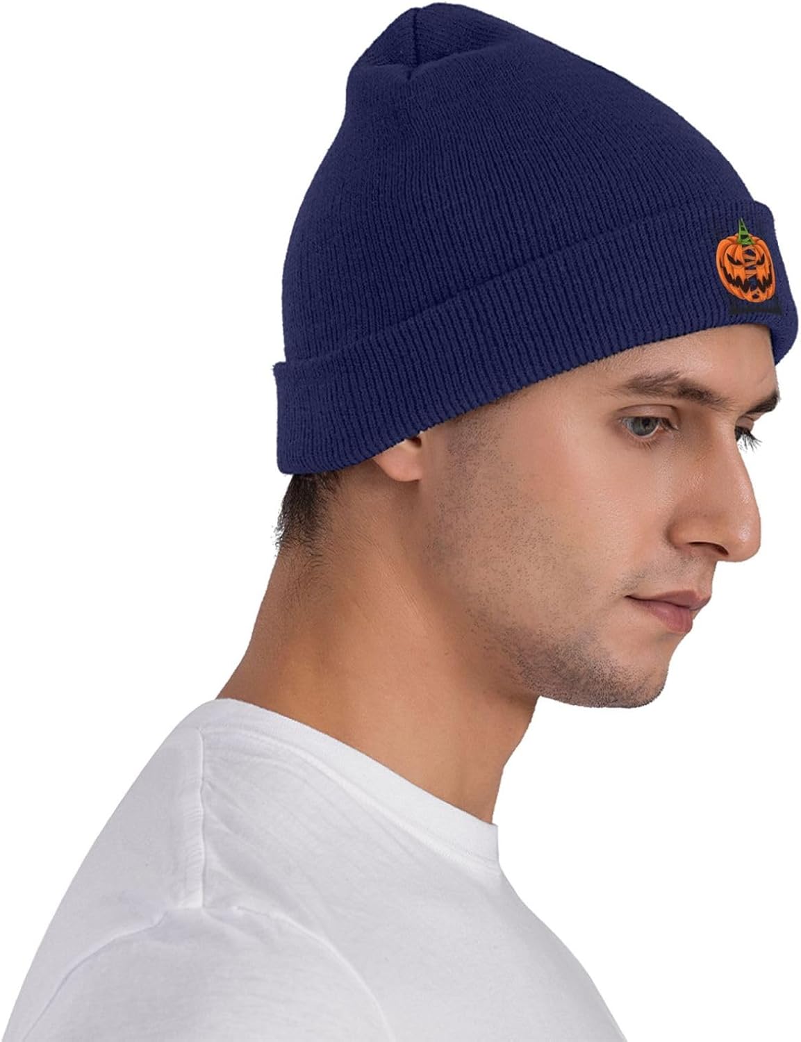 Scary Halloween Pumpkins with  - Beanie Cuffed Knit 评论和价格