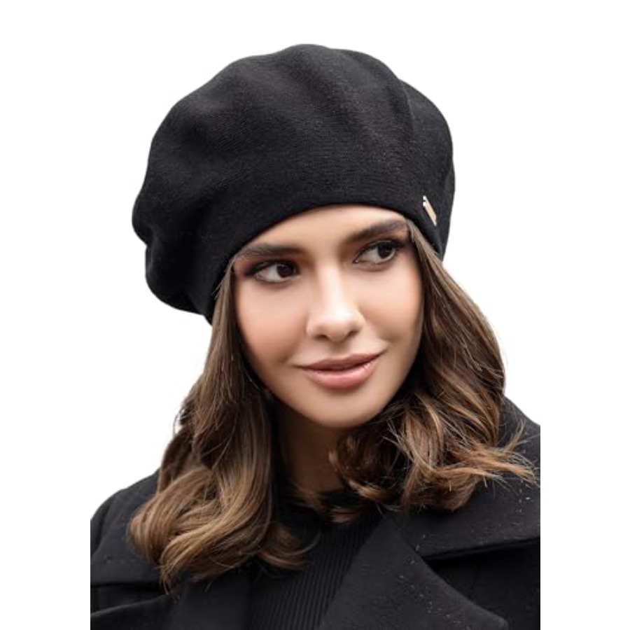 Beret - Warm Lined Wool Angora - Beret French Wool 评论和价格