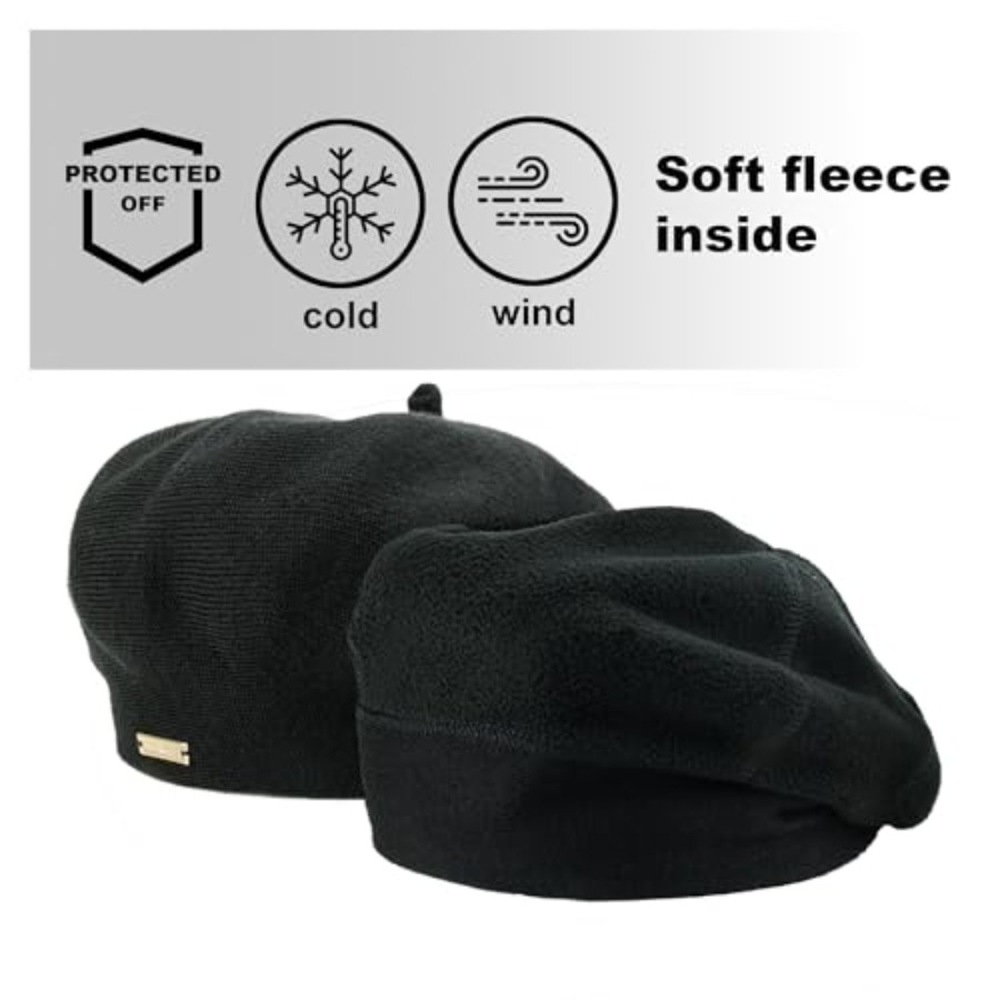 Beret - Warm Lined Wool Angora - Beret French Wool 评论和价格