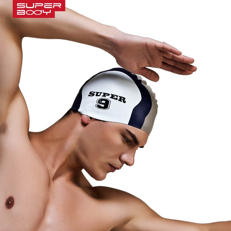 Summer water man swimming caps - Swim Hat Silicone 评论和价格