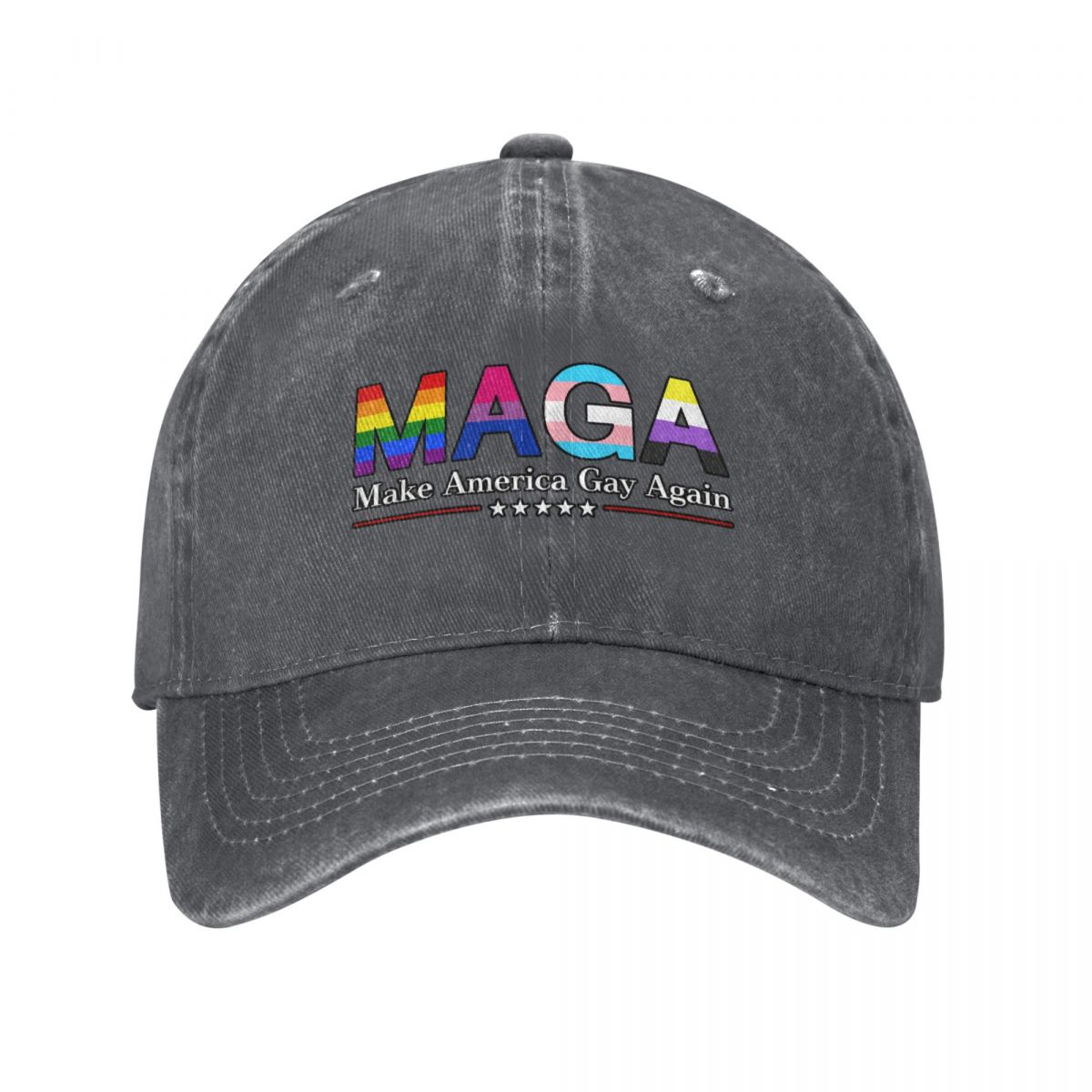 MAGA: Make America Gay Again w - Baseball Cap Structured 评论和价格