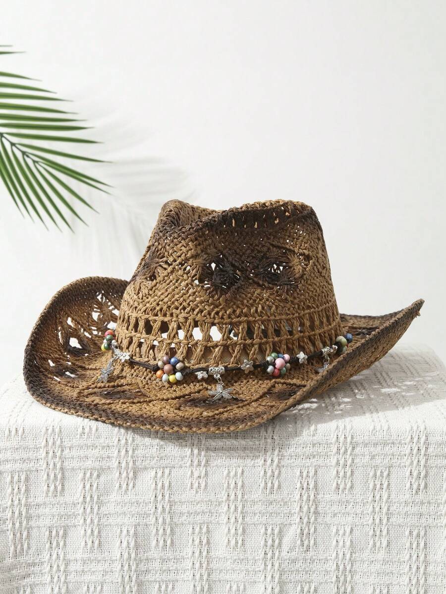 Hand Woven Straw Cowboy Hat Wi - Cowboy Hat Straw 评论和价格