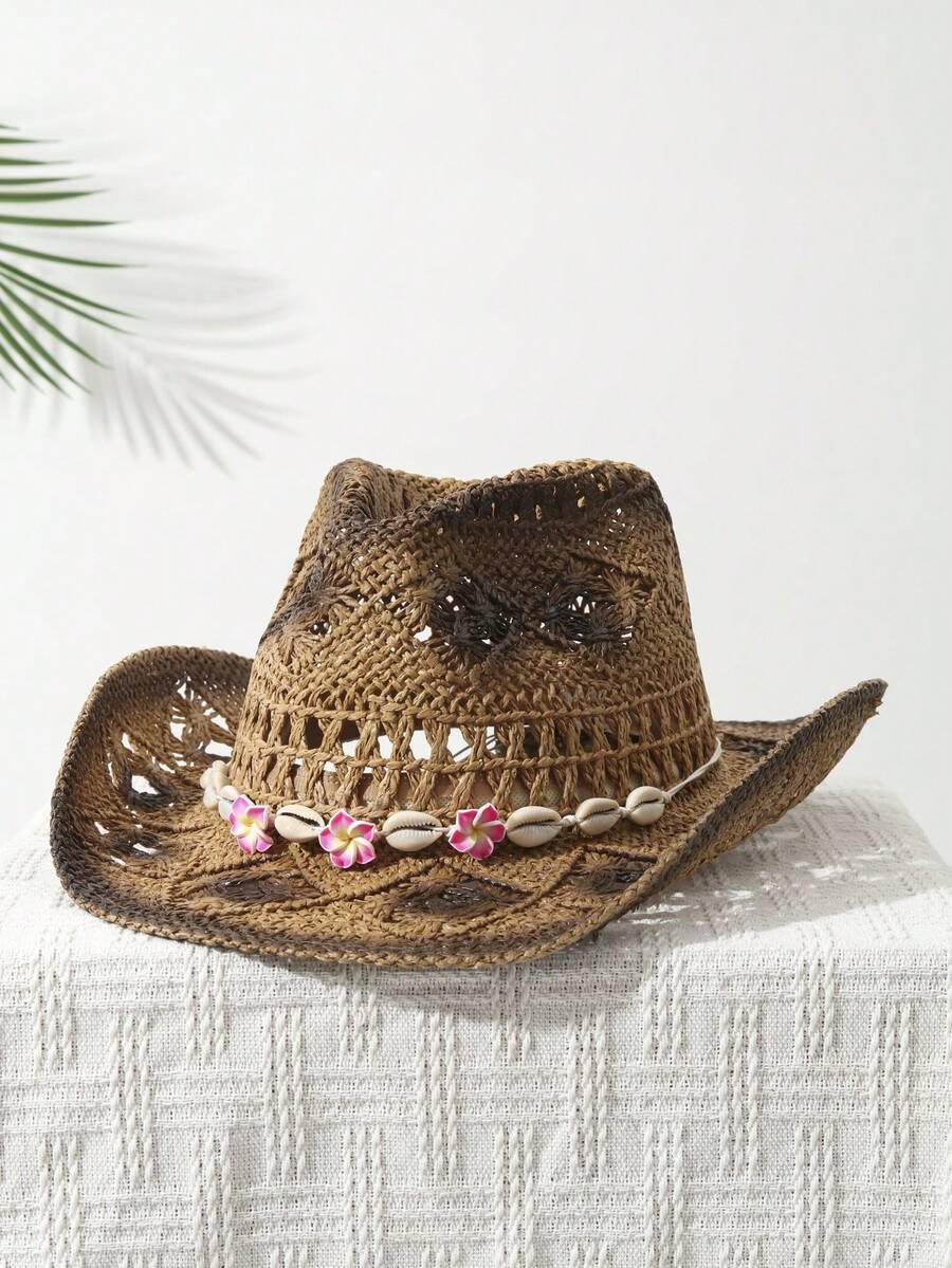 Hand Woven Straw Cowboy Hat Wi - Cowboy Hat Straw 评论和价格