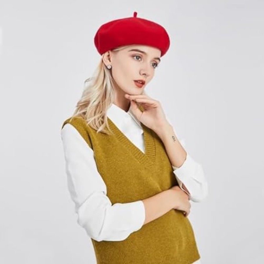 Women's Beret Hats Chic French - Beret French Wool 评论和价格