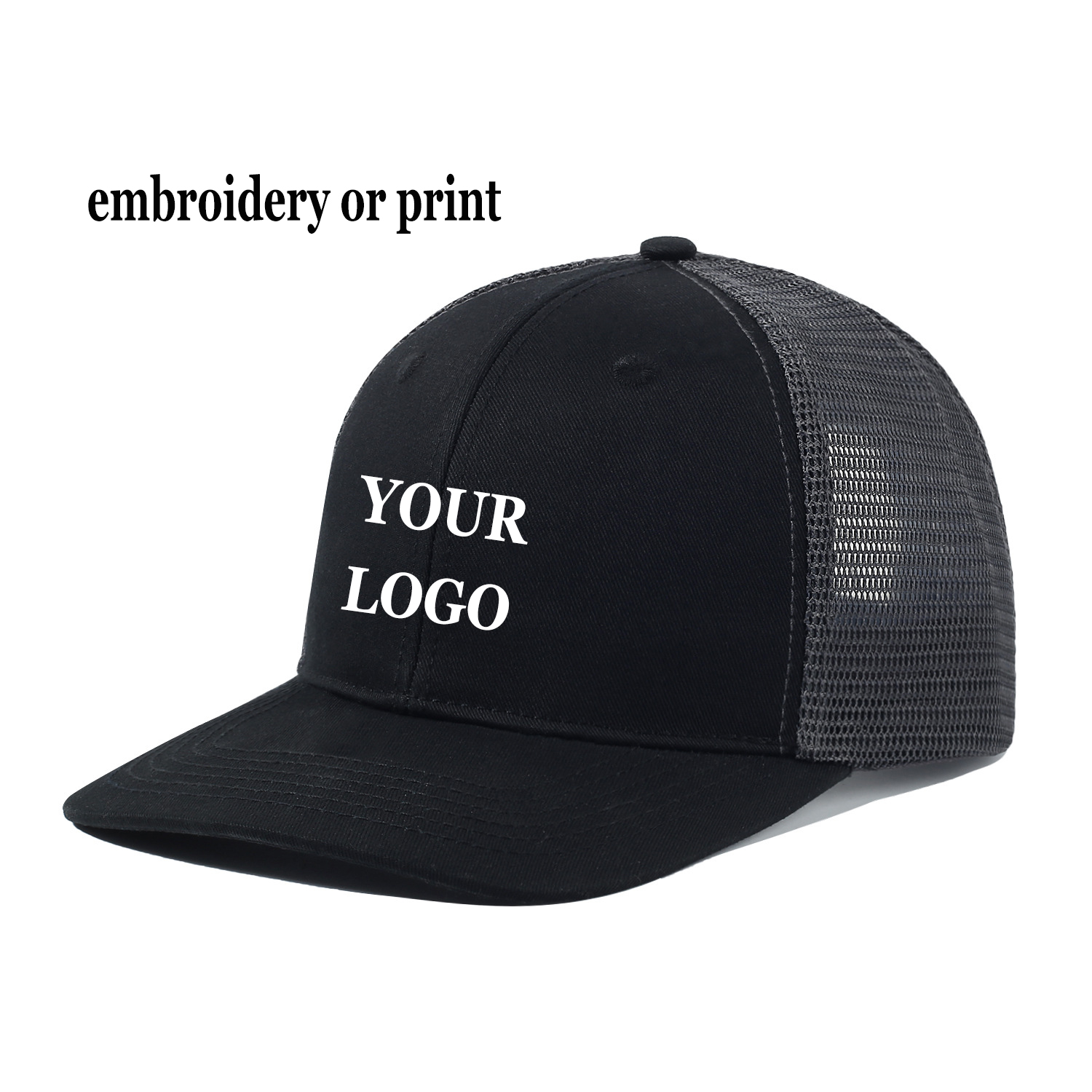 Custom Logo Sport Snapback Cap - Trucker Cap Mesh 评论和价格