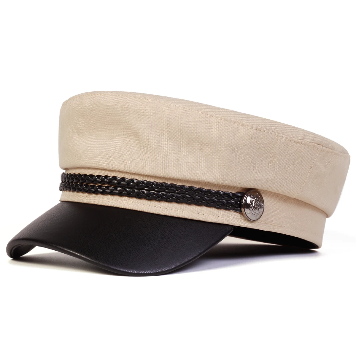 Unisex White Buckle Military H - Snapback Hat Flat 评论和价格
