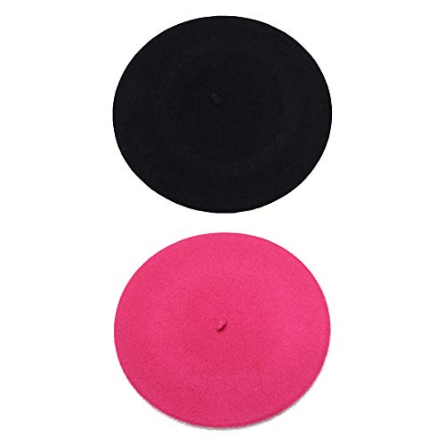 French Beret - Wool Solid Colo - Beret French Wool 评论和价格