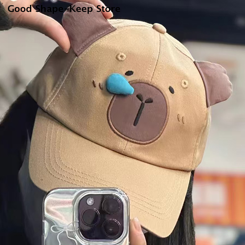 Capybara Embroidery Couple Bas - Golf Cap Dad 评论和价格