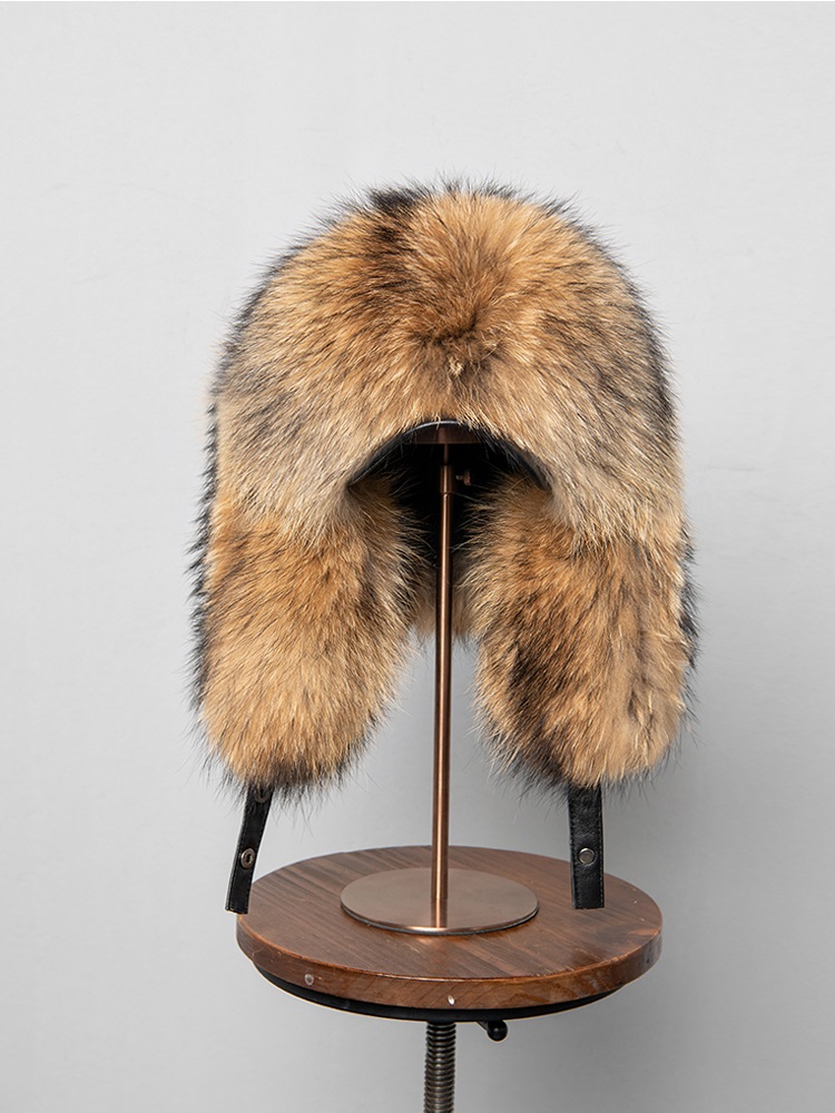 100% Real Fox Fur Hats Women's - Trapper Hat Ear Flap 评论和价格