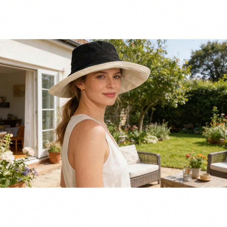 Womens Reversible Wide Brim Be - Sun Hat Wide Brim 评论和价格